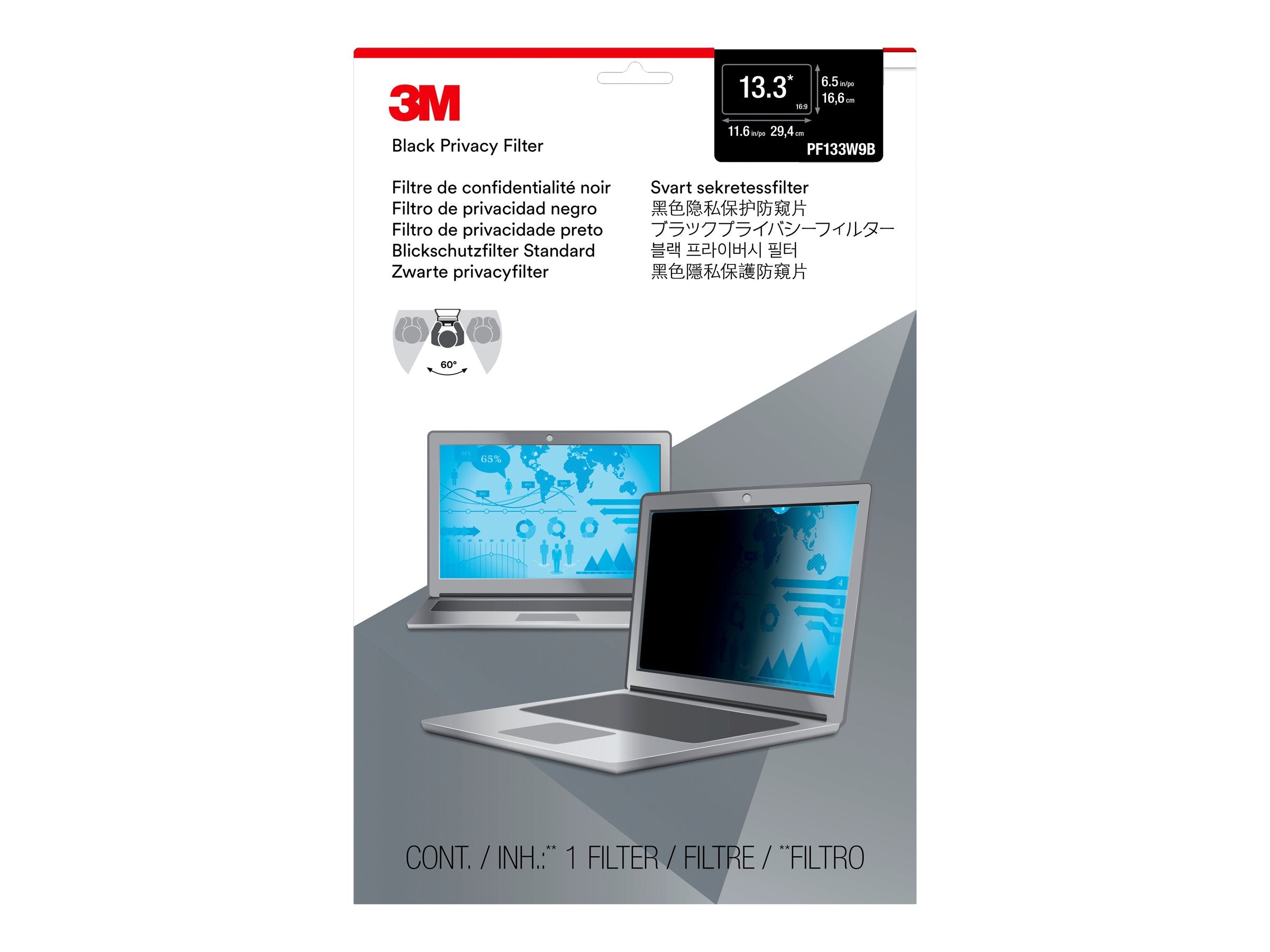 3M PF13.3W9 pour ordinateur portable de 13,3 pouces