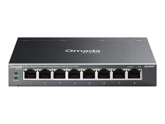 TP-LINK Omada 8-Port Gigabit Easy Managed Switch with 8-Port PoE+