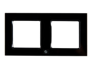 SHELLY Wall Frame 2 Black 2-Gang Wall Switch Frame