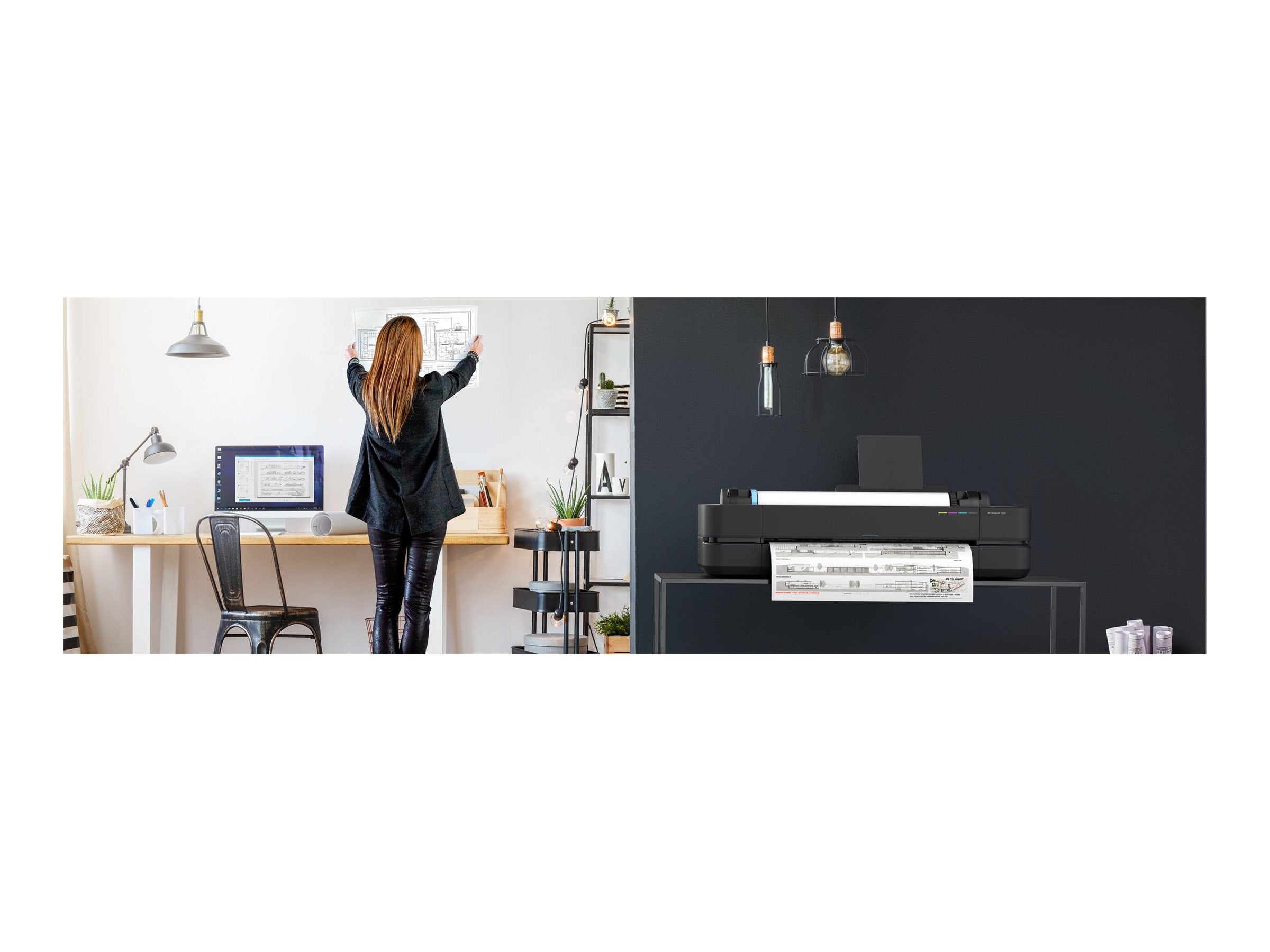 HP DesignJet T230 24p LFP 2025 Colour Ink-Jet A1 ANSI D 2400x1200dpi 0.58 min/page USB LAN Wi-Fi