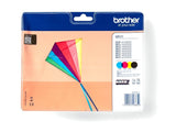 BROTHER Pack blister de 4 cartouches d encre (BK/C/M/Y) pour DCP-J562DW  MFC-J480DW  MFC-J680DW  MFC-J880DW