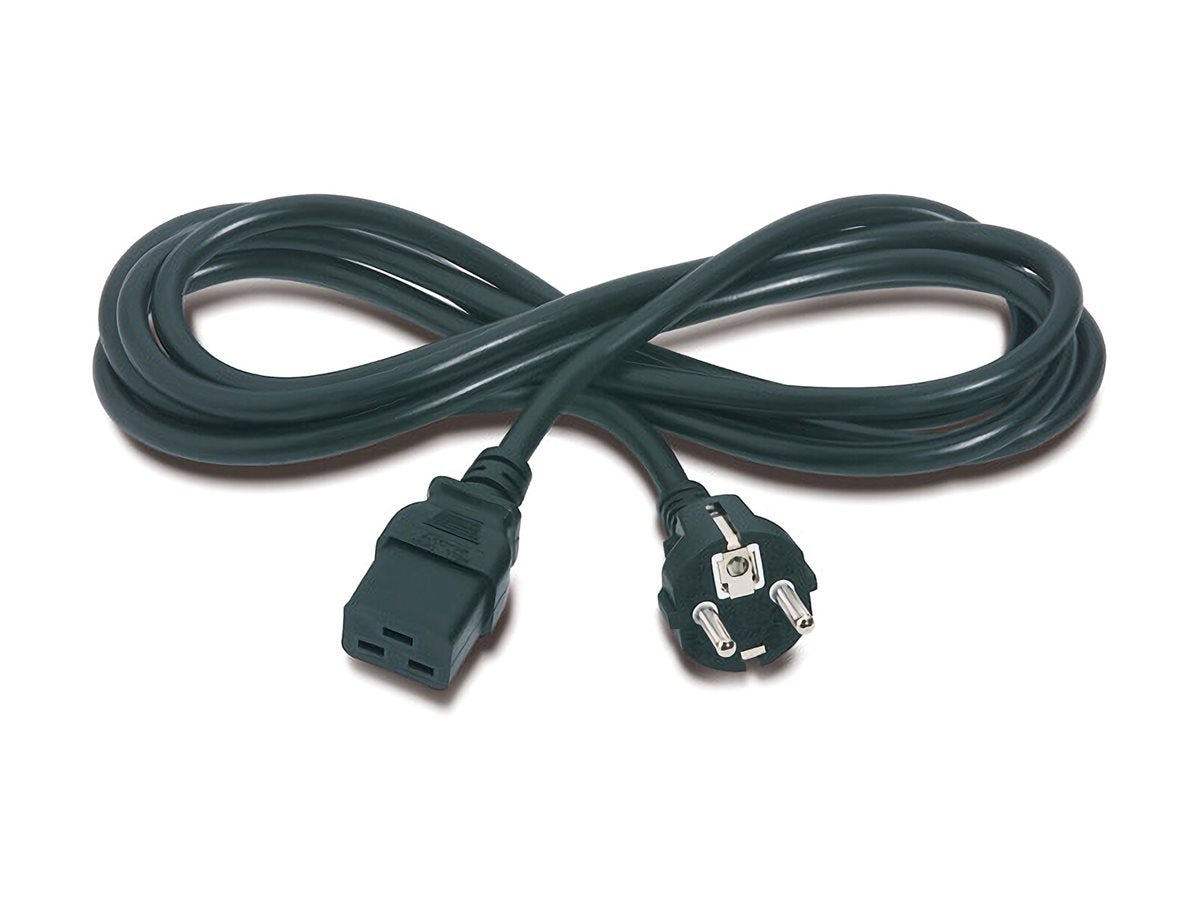 APC Power cable IEC 60320 C19 to power CEE 7/7m AC 230V 2.5m Black