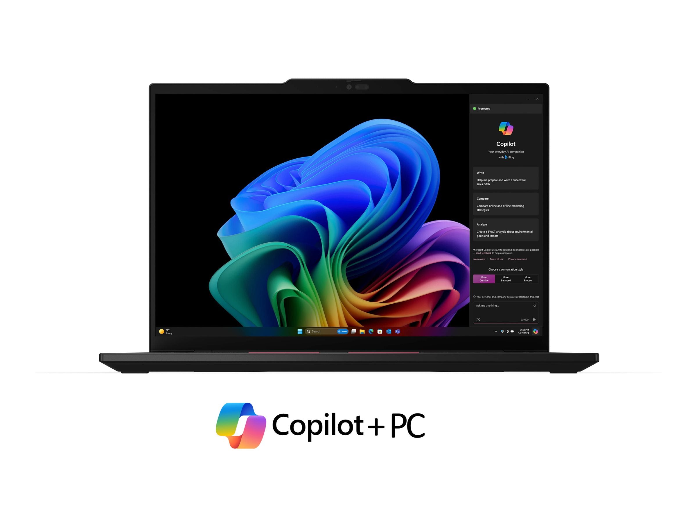 LENOVO ThinkPad - T14s - G6 - 14" WUXGA - Tactile - Qualcomm - Snapdragon X Elite - W11Pro - 32Go RAM - 512Go SSD - Copilot+ PC