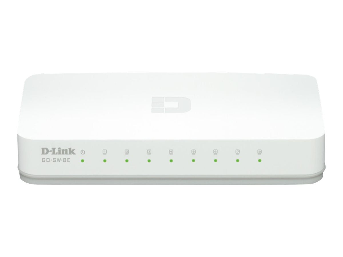 D-LINK Mini switch 8 Ports 10/100Mbps format de bureau - D-Link GREEN