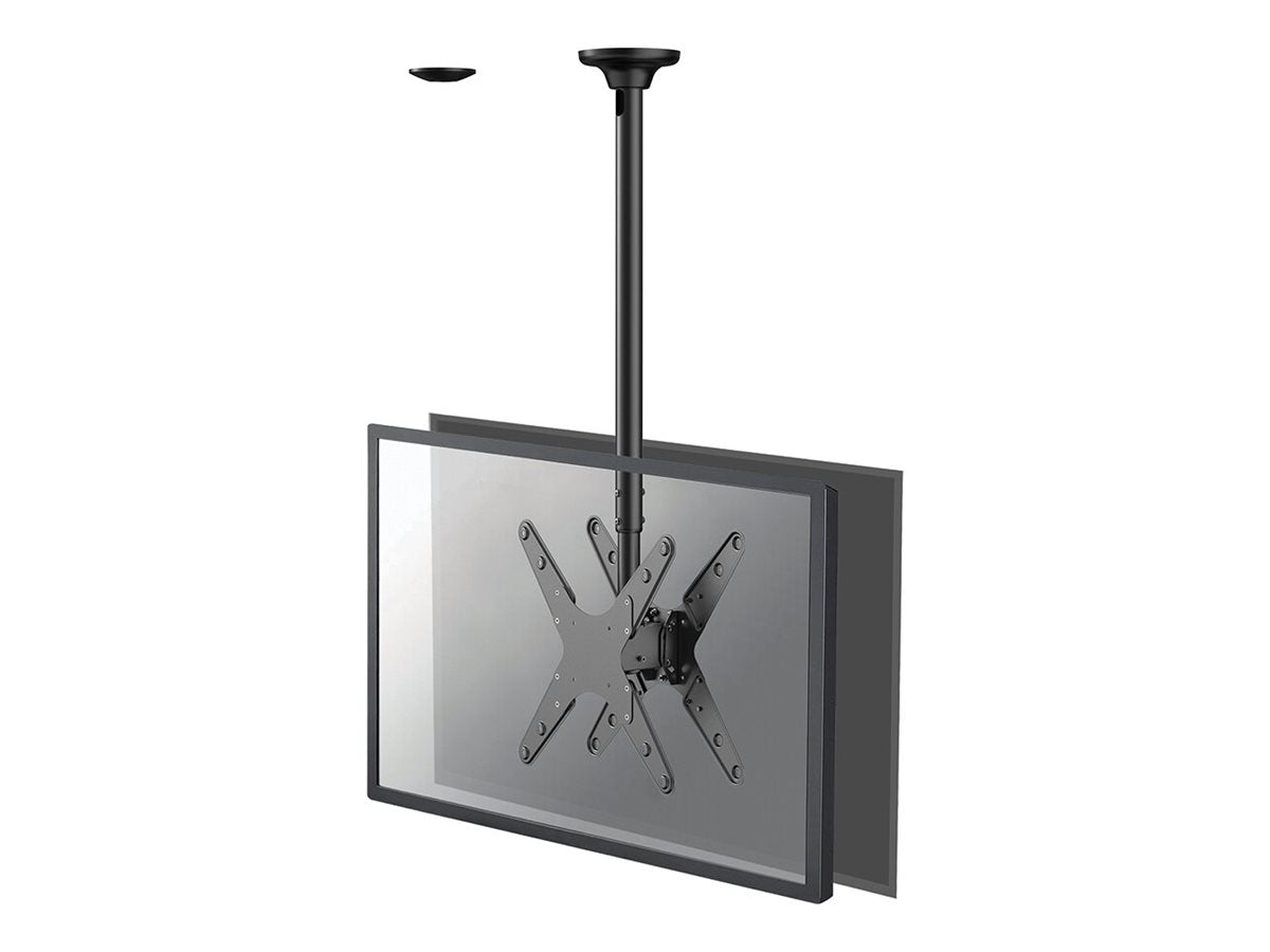 NEOMOUNTS FPMA-C340DBLACK Support de plafond pour écran de 32-75p - h 106-156 cm
