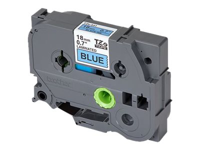 BROTHER P-TOUCH TZE-541 noir sur bleu 18mm