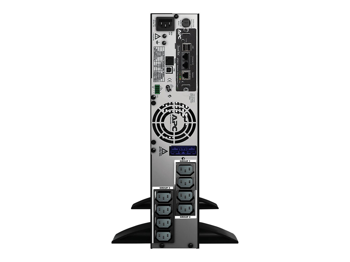 APC Smart-UPS X 1500 Rack/Tower LCD UPS Rack AC 230V 1200Watt 1500VA Ethernet RS-232 USB output connectors 8 2U Black