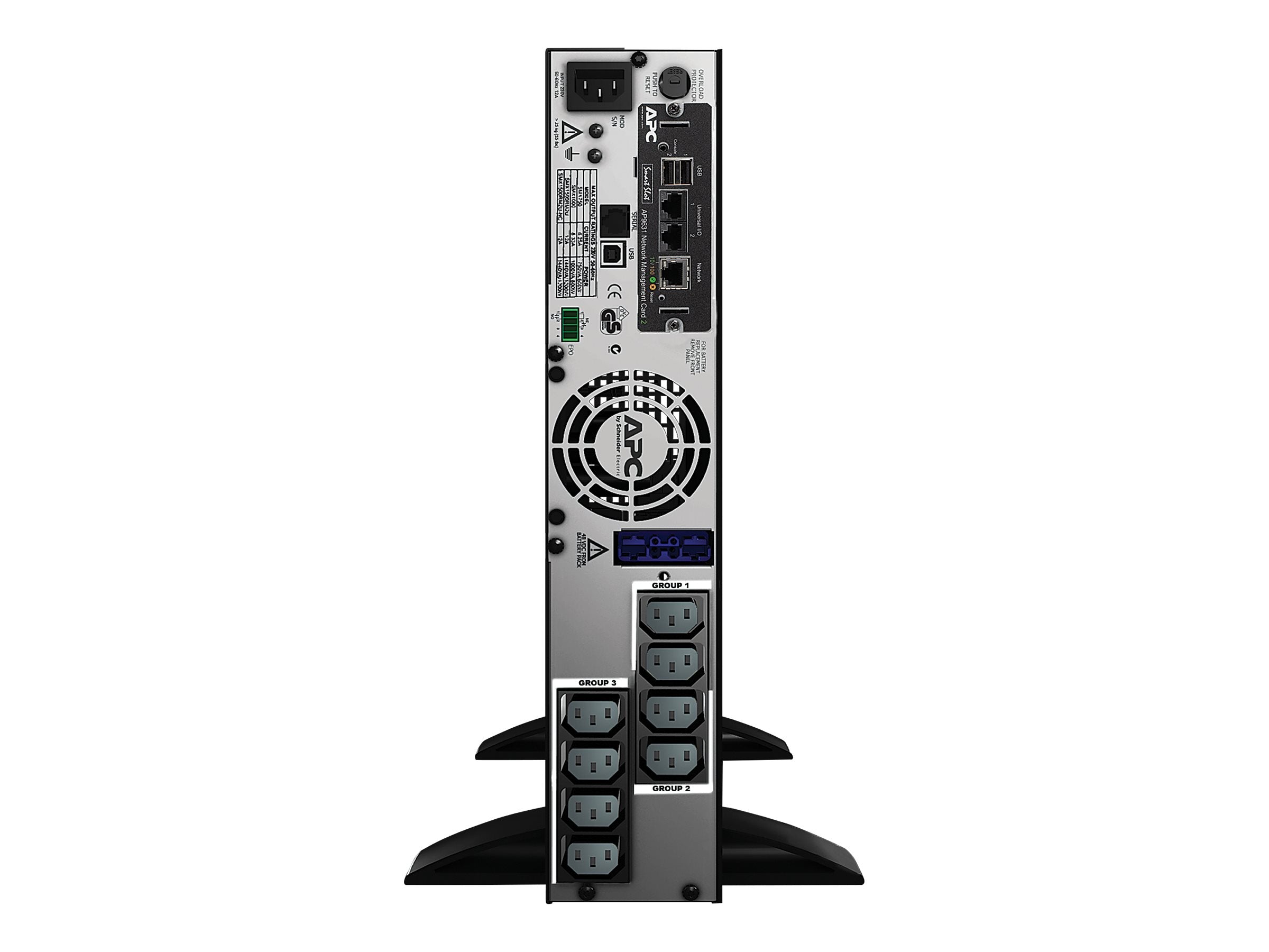 APC Smart-UPS X 1500 Rack/Tower LCD UPS Rack AC 230V 1200Watt 1500VA Ethernet RS-232 USB output connectors 8 2U Black