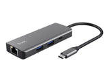 TRUST Adaptateur DALYX USB-C 6 en 1 2 USB-C 2 USB 1 HDMI 1 Ethernet