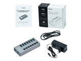 I-TEC USB 3.0 Charging HUB 7port with external power adapter 36W 7xUSB charging port for Tablets Notebooks Ultrabooks PC