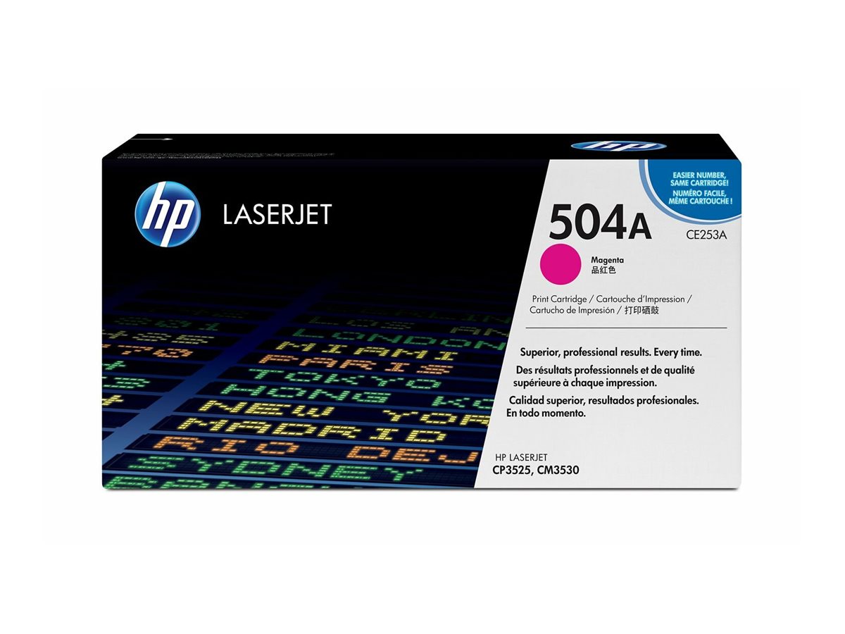 HP 504A original Colour LaserJet Toner cartridge CE253A magenta standard capacity 7.000 pages 1-pack ColorSphere
