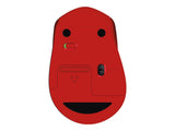 LOGITECH M330 SILENT PLUS Mouse 3 buttons wireless 2.4 GHz USB wireless receiver red