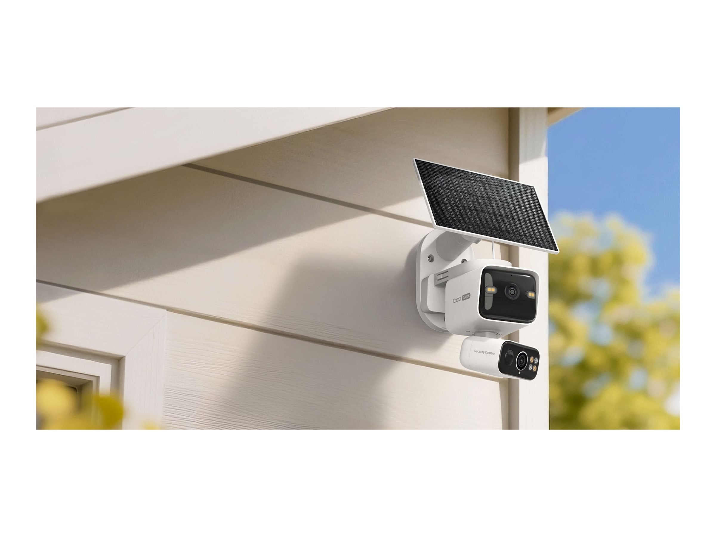 TP-LINK Solar-Powered Dual-Lens Pan/Tilt Security Camera Kit TC93D KIT EU IP Camera TC93D EU 1.0 & Tapo A201-INT