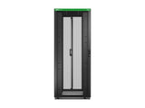 APC Easy Rack 42Ux800x1000 with Roof castors feet and 4Brackets No Side panels Bottom black