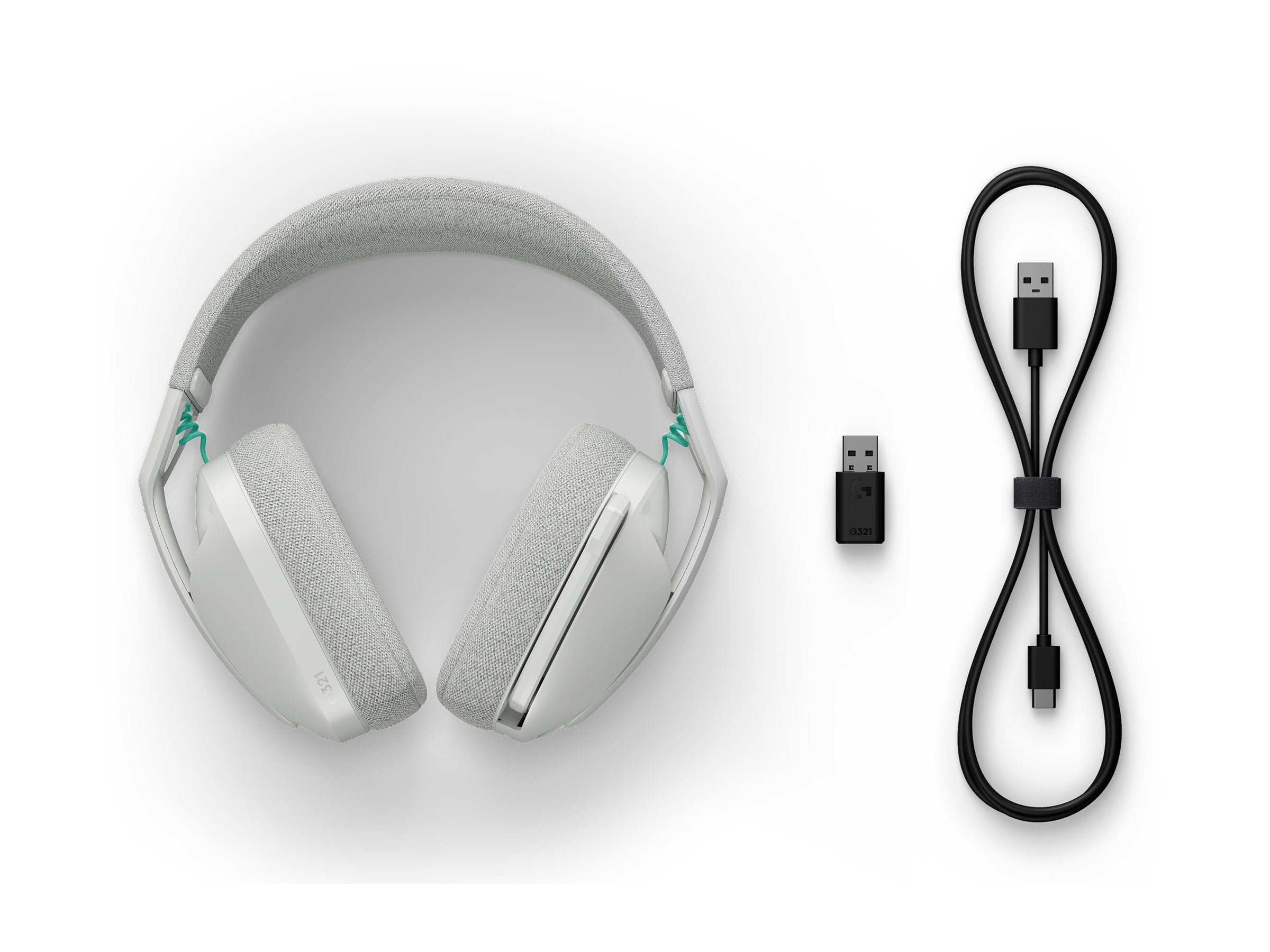 LOGITECH G321 Wired Gaming Headset White
