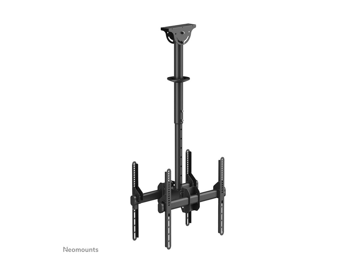 NEOMOUNTS NM-C440DBLACK Support de plafond pour double écran 32-60p - h 56-91 cm