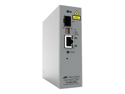 ALLIED TAA 10/100/1000T to 100X/1000X SFP Industrial Temp Gigabit Media Converter
