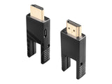 LINDY 40m Fibre Optic Hybrid Micro-HDMI 18G Cable with Detachable HDMI & DVI Connectors