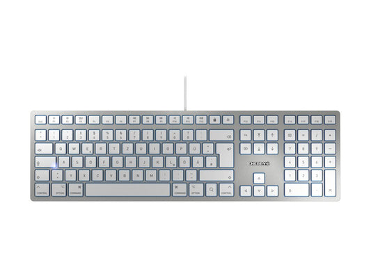 CHERRY KC6000 SLIM FOR MAC - Corded Keyboard - USB - SILVER (GB)