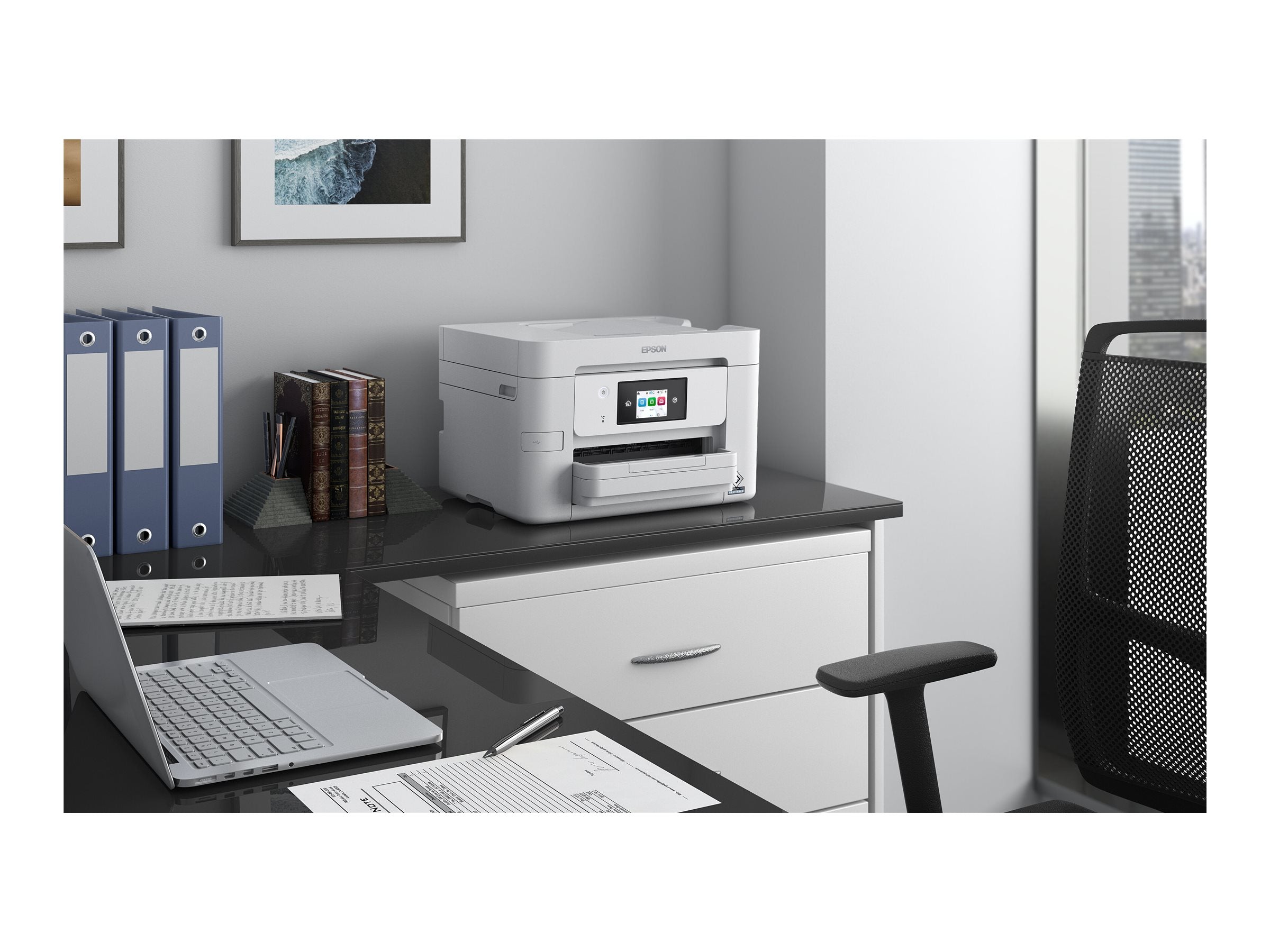 EPSON WorkForce Pro WF-M4619DWF MFP Mono B/W ink-jet A4 25ppm print 250 sheets USB 2.0 LAN USB host Wi-Fi