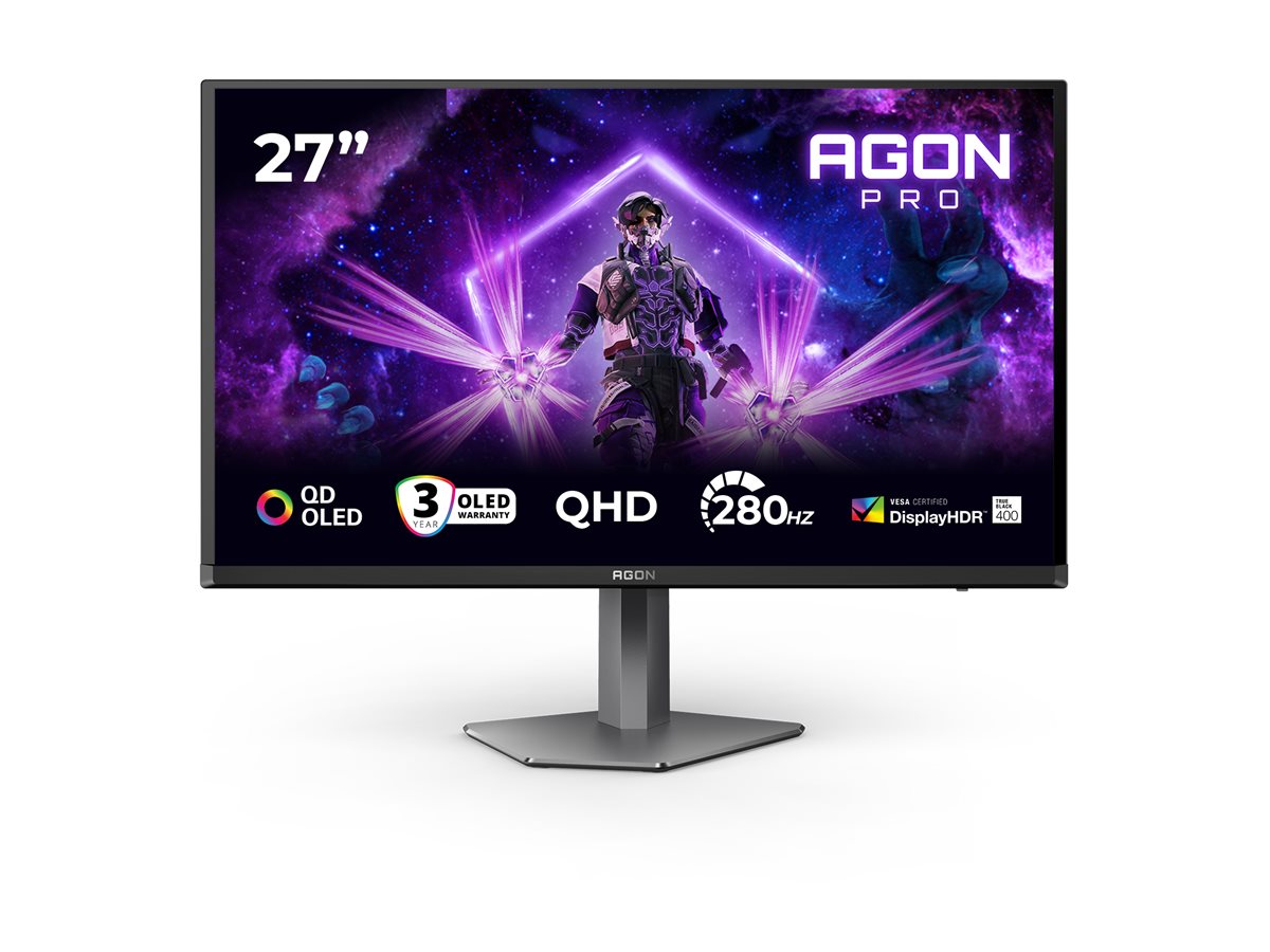 AOC AG276QZD2 27p OLED 2560x1440 240Hz FreeSync HDMI Black/Grey