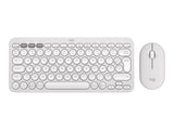 LOGITECH Pebble 2 Combo - TONAL WHITE - (FRA) - 2.4GHZ/BT - N/A - CENTRAL-419 - UNIVERSAL