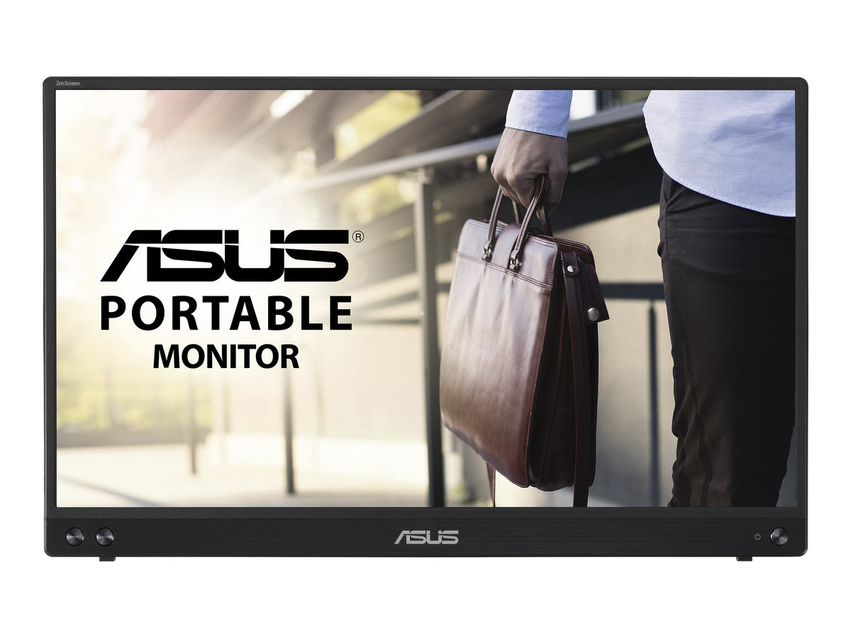 ASUS ZenScreen MB16ACV Portable USB Monitor 15.6p Full HD IPS Hybrid Signal Solution USB Type-C Flicker Free Blue Light Filter