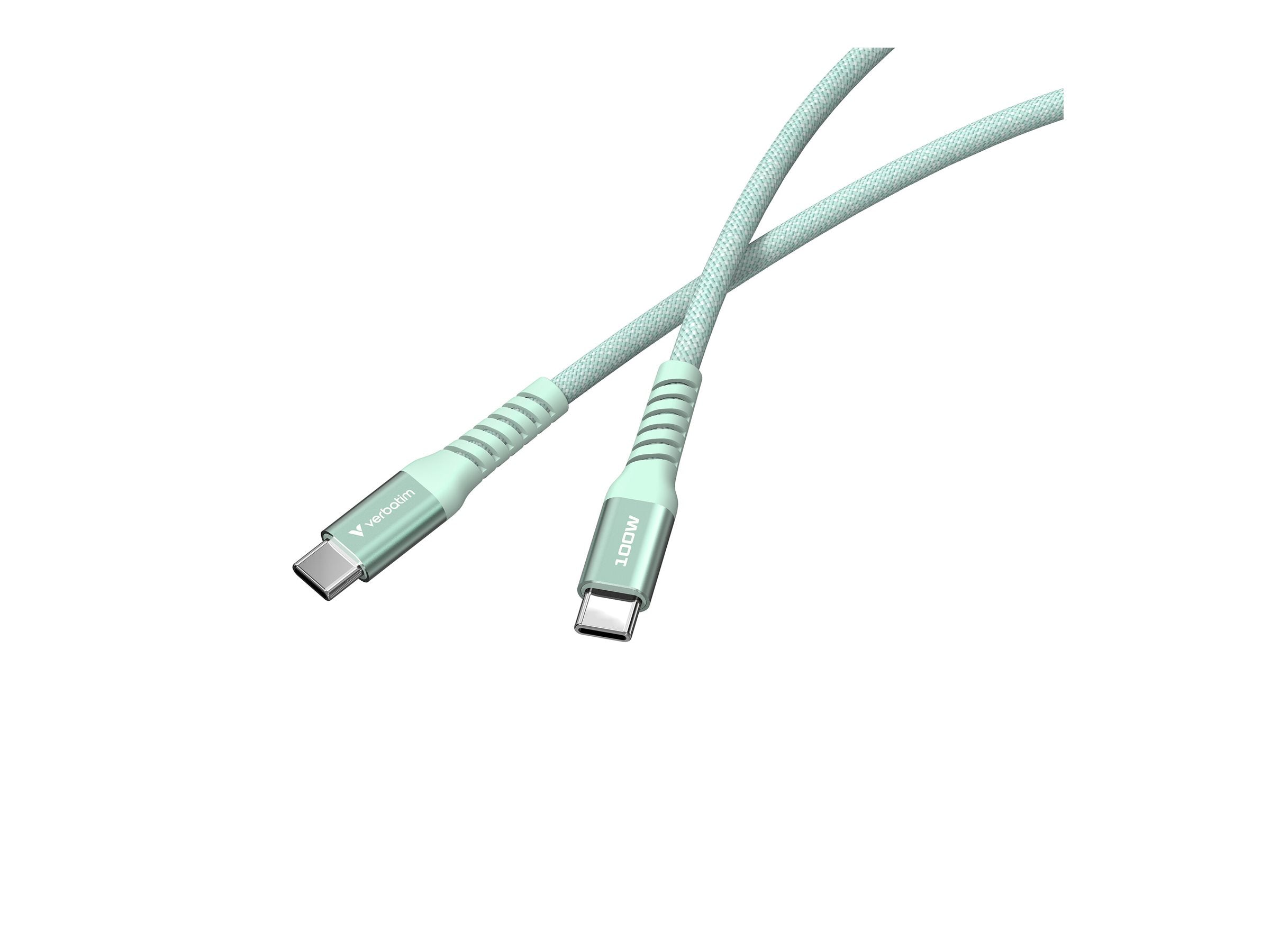 VERBATIM SYNC & CHARGE USB C TO USB C 100W MAGNETIC 120 CM - GREEN WCF (P)