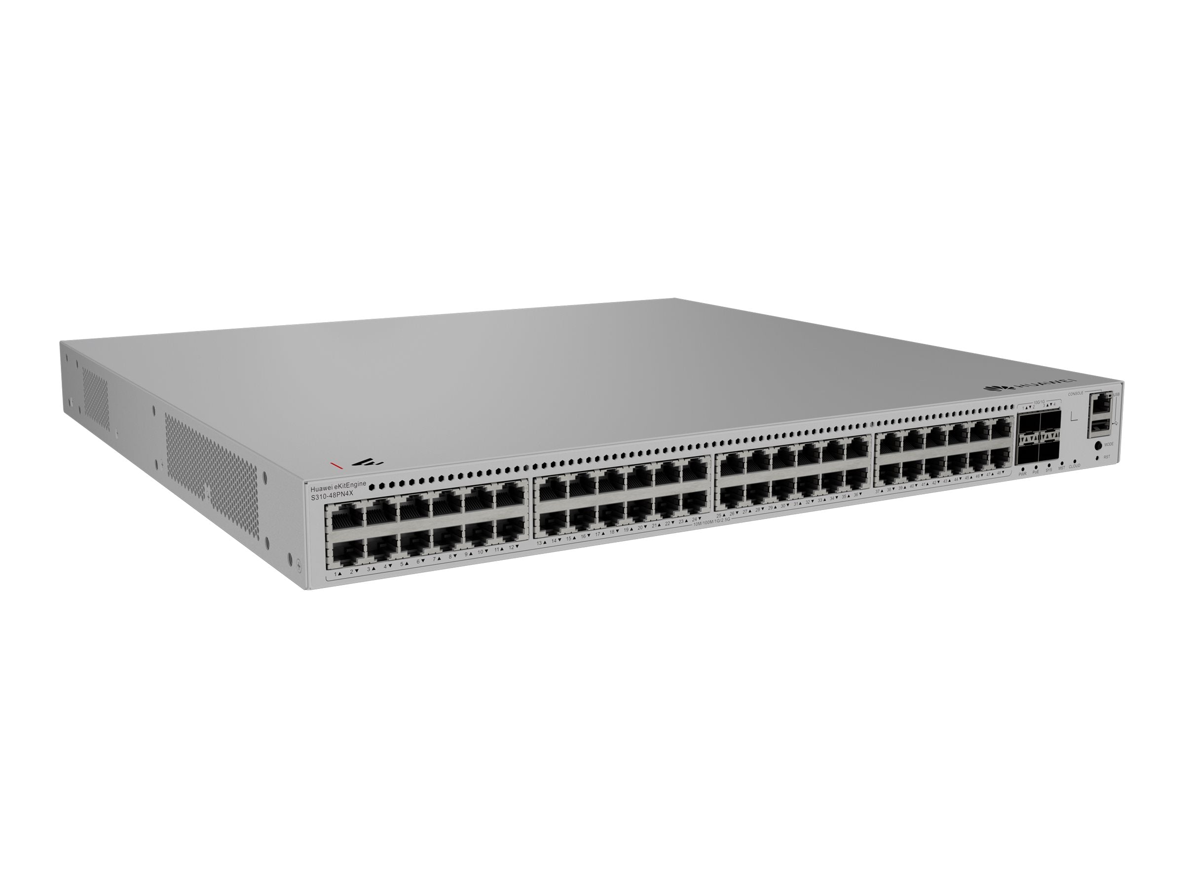 HUAWEI S310-48PN4X 48x10/100/1000/2.5GBASE-T ports 360 W PoE+ 4x10GE SFP+ ports built-in AC power eKit