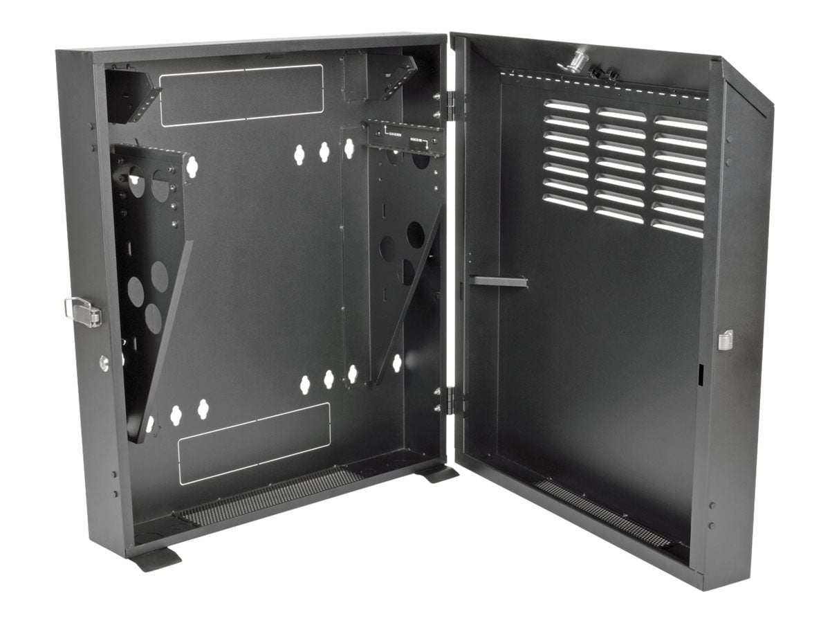 EATON TRIPPLITE 4U Wall Mount Low Profile Secure Rack Enclosure Cabinet Vertical Rack cabinet wall mountable Black 4U 19