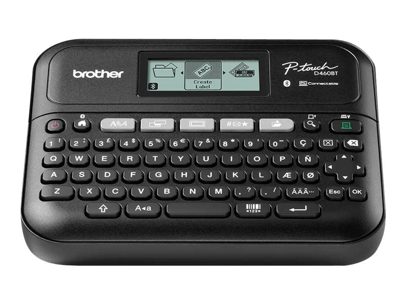 BROTHER PT-D460BTVP Etiqueteuse professionnelle Bluetooth 18mm avec mallette de transport adaptateur secteur un ruban TZe 4m câble