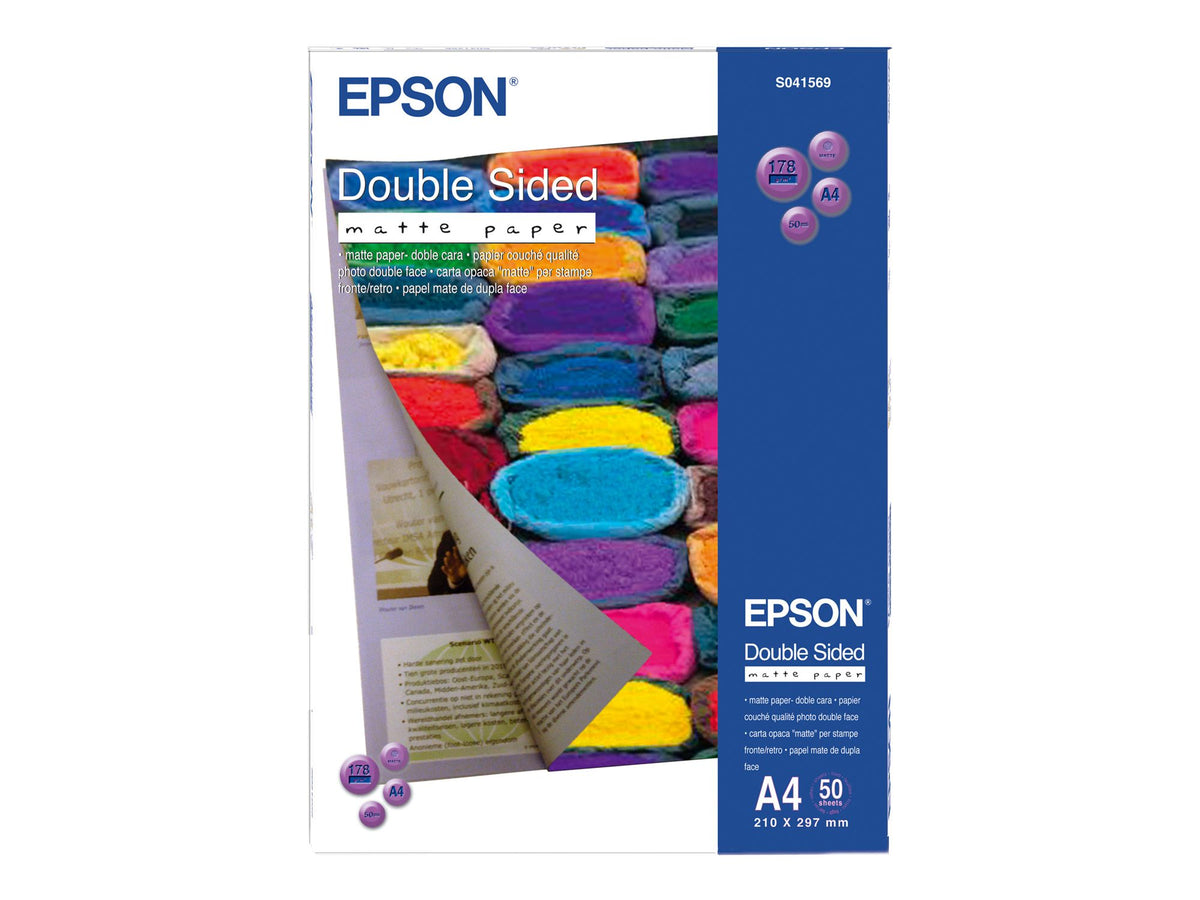 EPSON MATT double sides  papier inkjet 178g/m2 A4 50 feuilles pack de 1