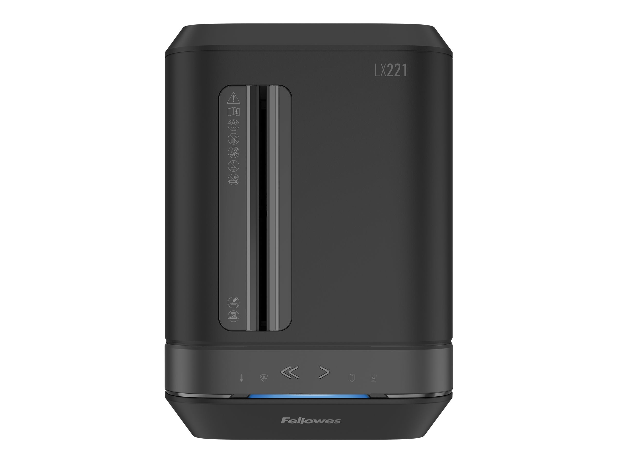 FELLOWES DESTRUCTEUR MICROSHRED LX221 NOIR COUPE MICROPARTICULES 230V EU/UK