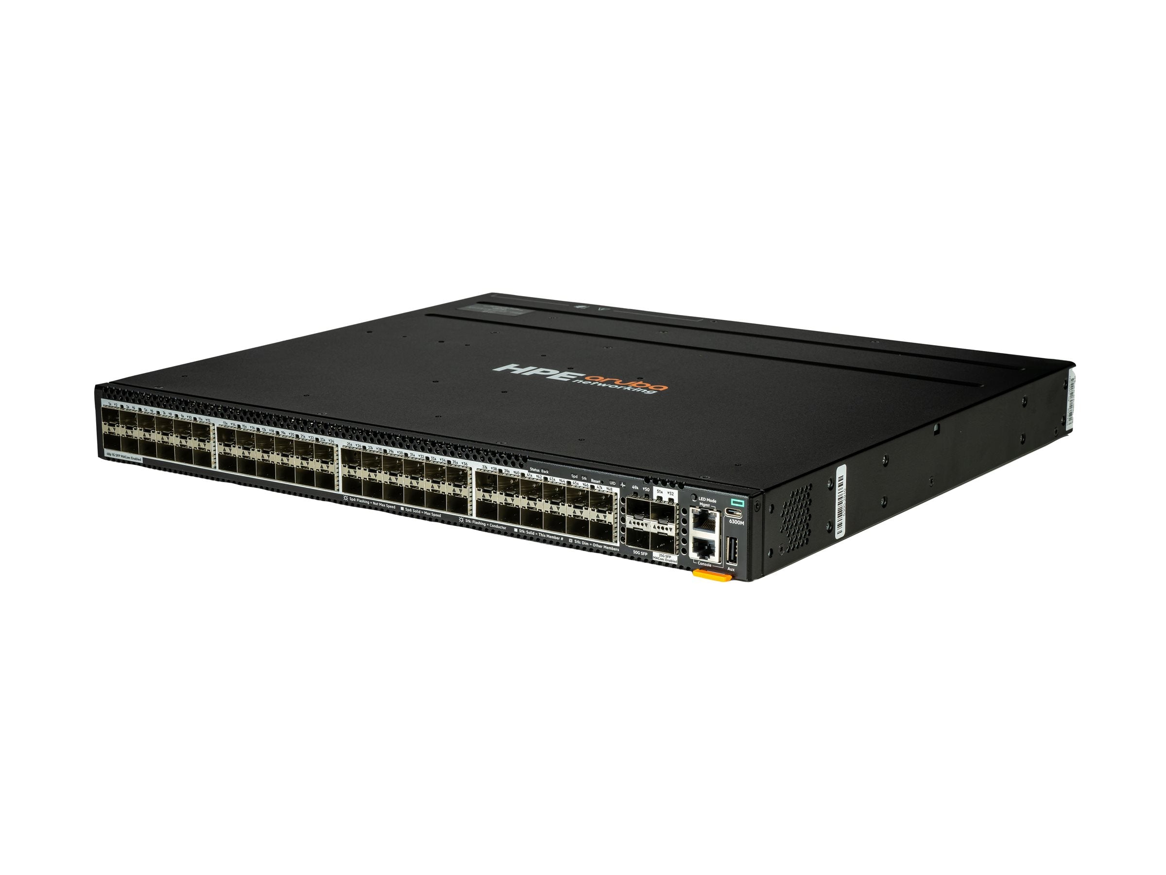 HPE Aruba Nwking CX 6300M 48p SFP 1G 2p