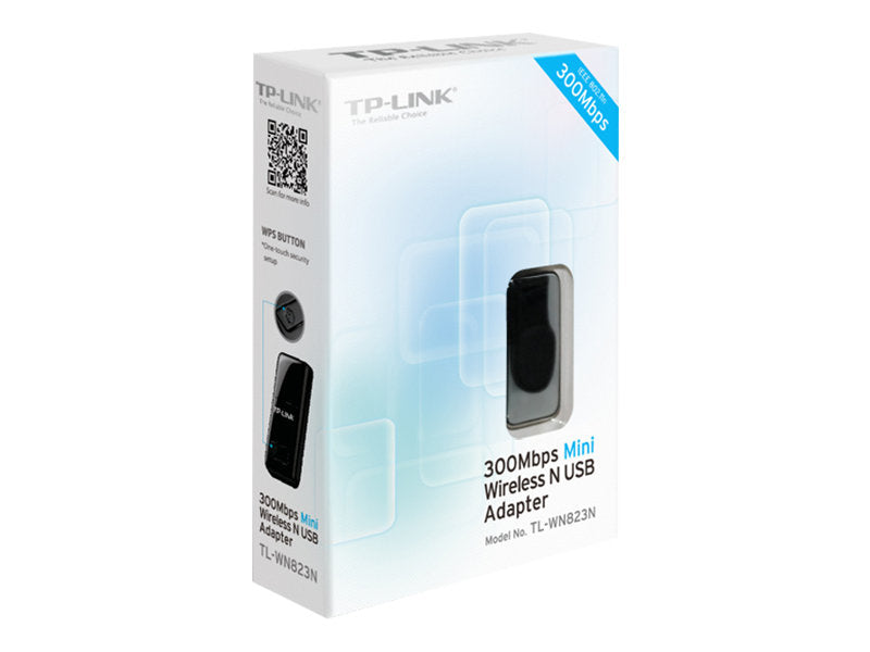 Mini Wi-Fi N300 USB Adapter QSS button