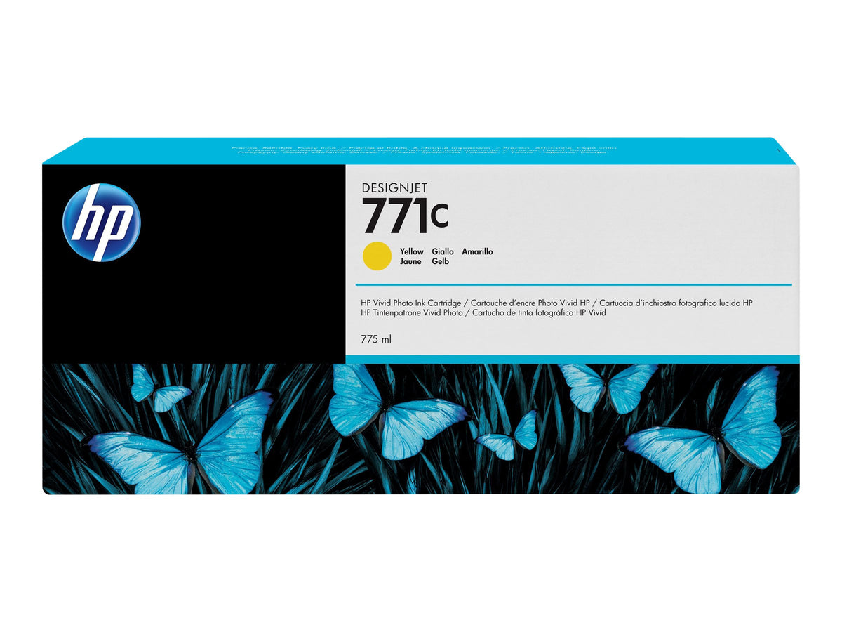 HP 771C original Ink cartridge B6Y10A yellow standard capacity 775ml 1-pack