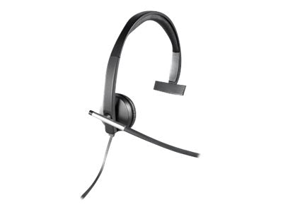 Logitech H650E Casque Avec fil Arceau Bureau/Centre d'appels USB Type-A Noir, Argent