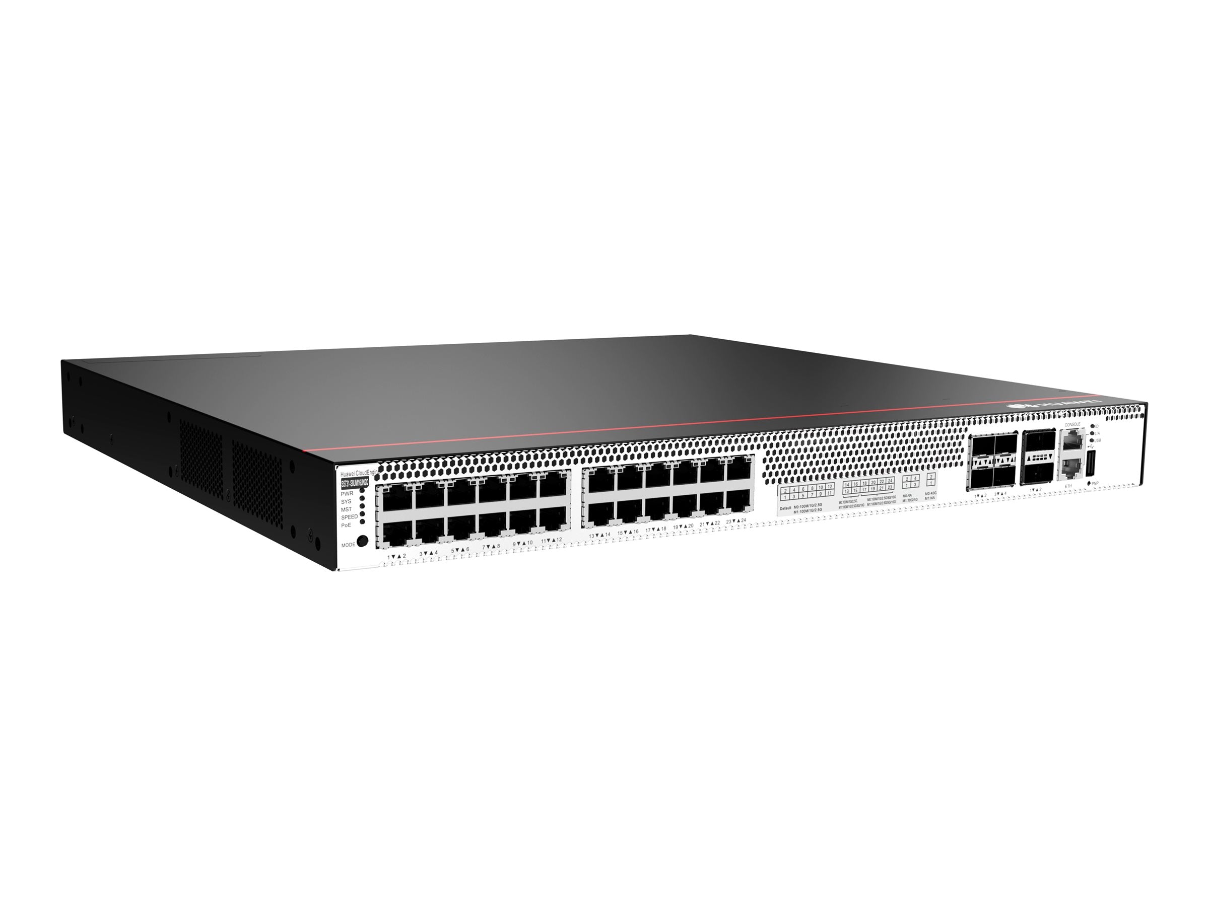 HUAWEI S5731-S8UM16UN2Q 8x100M/1/2.5/5/10G 16x100M/1/2.5G Ports 2x40GE QSFP Ports or 12x100M/1/2.5/5/10G 12x100M/1/2.5G Ports