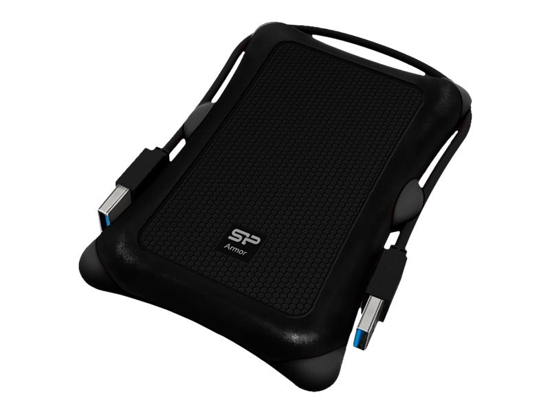 SILICON POWER External HDD Armor A30 1To 2.5p USB 3.2 Anti-shock Black MIL-STD 810F Method 516.5 Procedure IV LED light