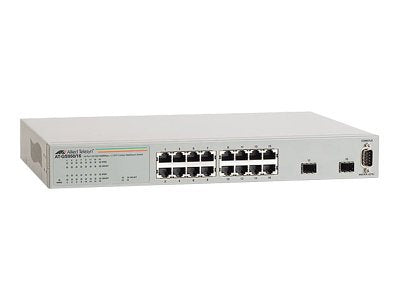 ALLIED 16x port x10/100/1000BaseT WebSmart switch with 2 unpopulated SFP bays