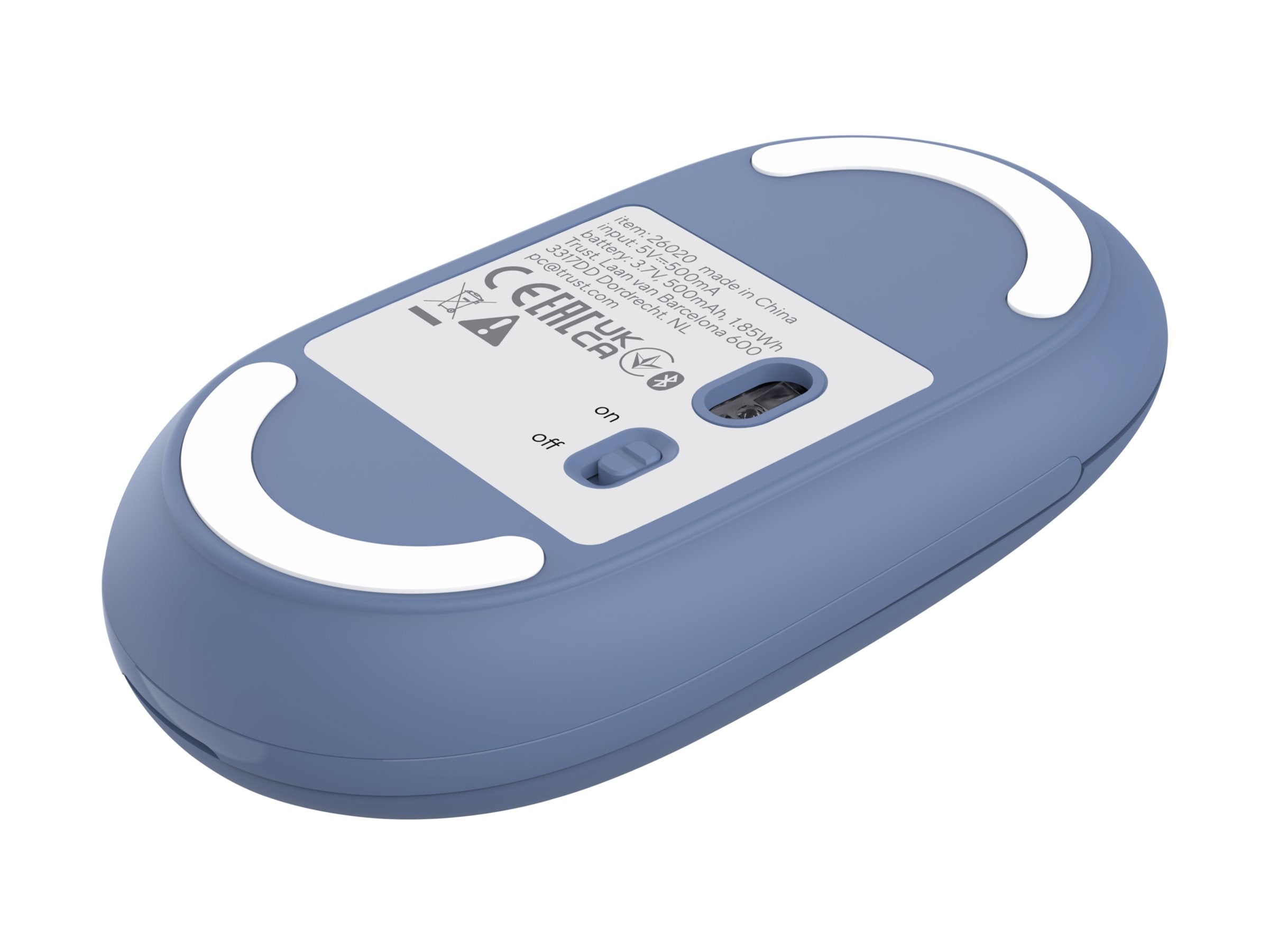 TRUST Souris sans fil SERON hyperscroll multi-connexion rechargeable bleu