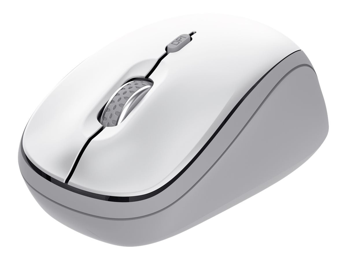 TRUST Souris sans fil compacte YVI+ Multi-connexion Bluetooth + 24 Ghz - Noire
