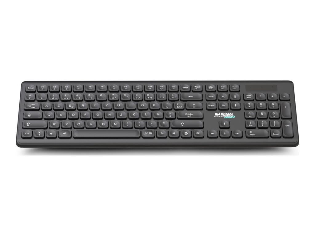 URBAN FACTORY 104key 2.4Ghz wireless keyboard Flat and ergonomic sciss ...
