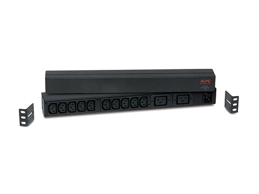 APC BANDEAU DE PRISES BASIQUES -IEC C20 EN ENTREE 10 SORTIE IEC C13 2 SORTIES IEC 19 - RACK 1U HORYSONTAL
