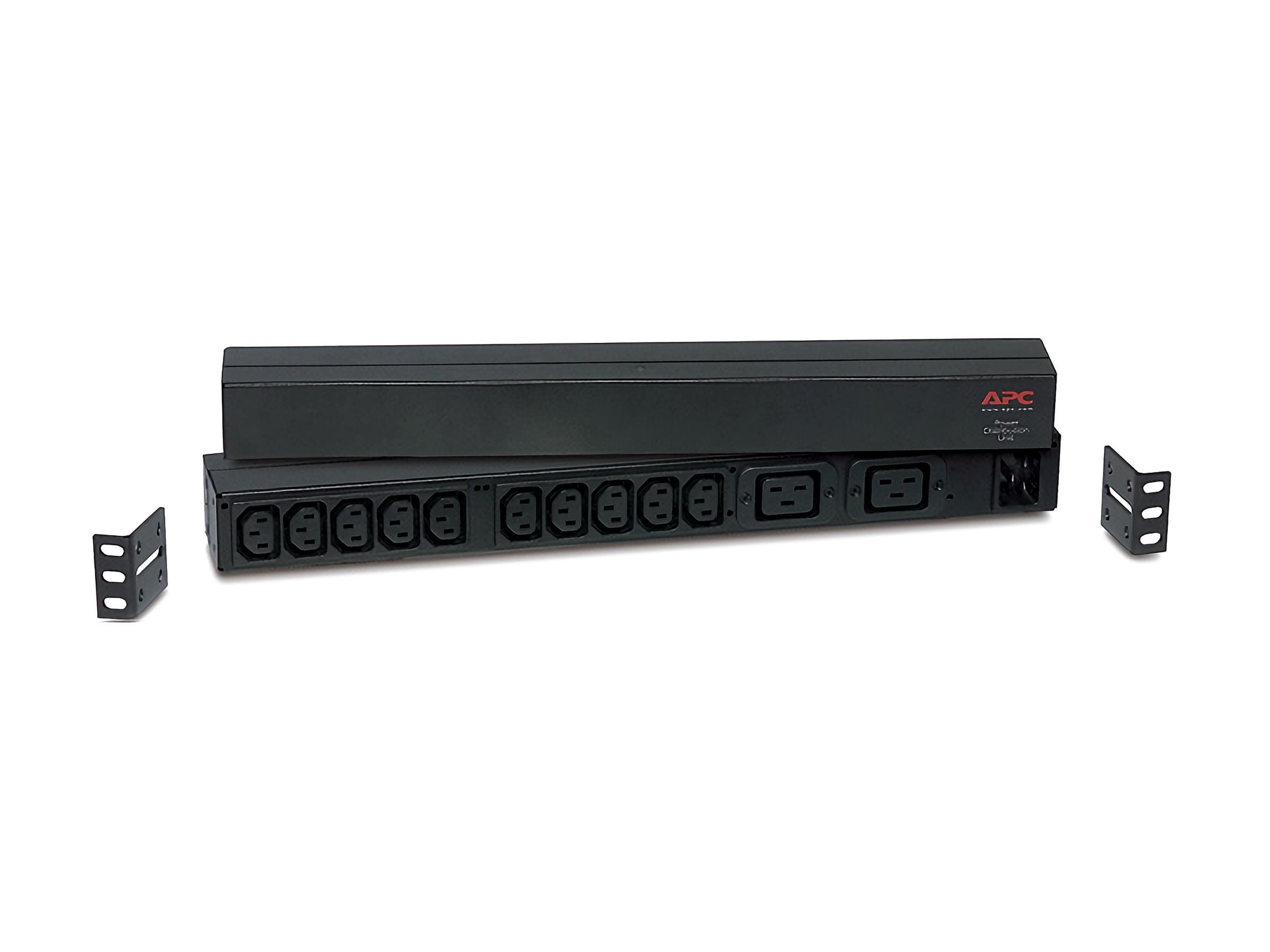 APC BANDEAU DE PRISES BASIQUES -IEC C20 EN ENTREE 10 SORTIE IEC C13 2 SORTIES IEC 19 - RACK 1U HORYSONTAL