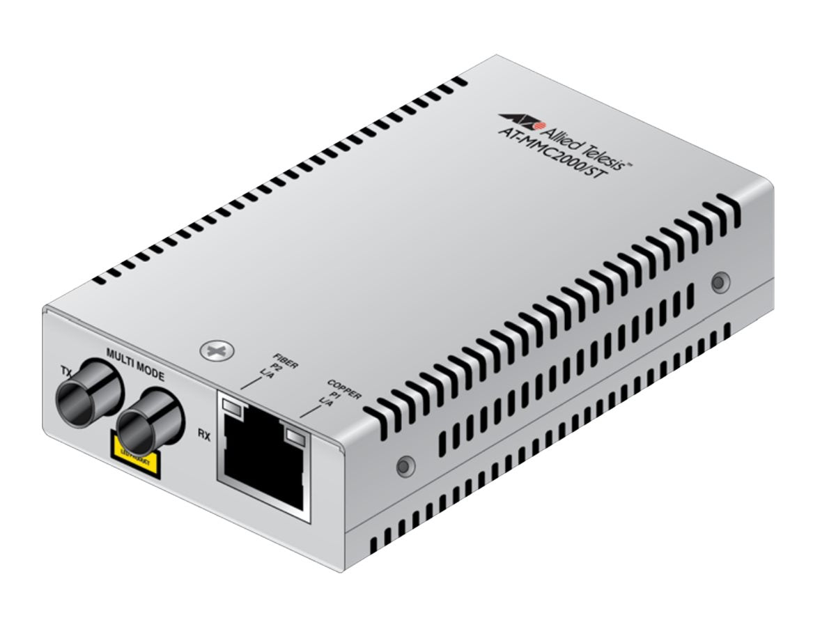 ALLIED Mini Media Converter 10/100/1000T to 1000BASE-SX MM ST Connector