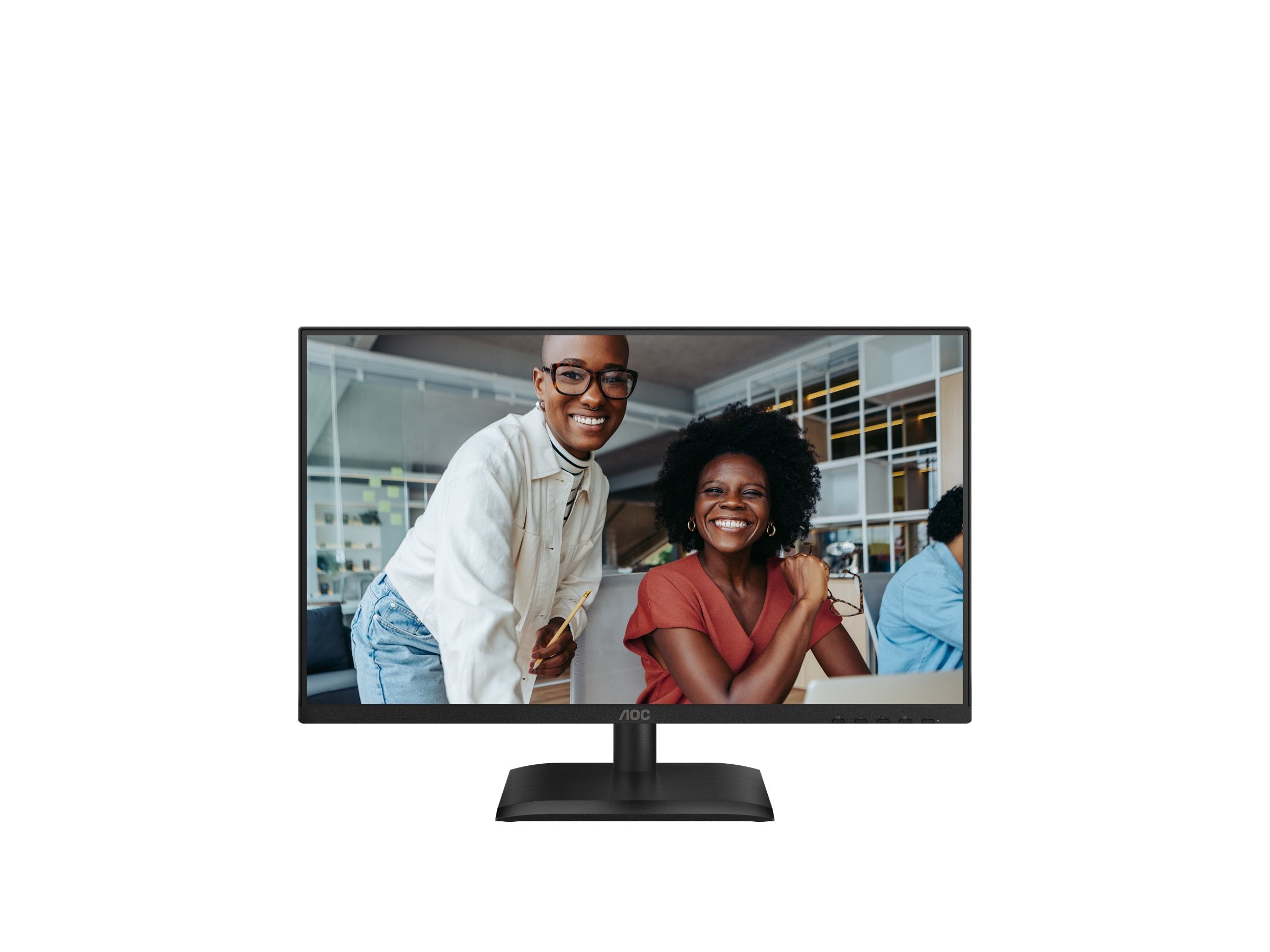 AOC 24E4CV - Écran LED - 24"-1920 x 1080 Full HD @ 120 Hz - IPS - 300 cd/m² - 1500:1 - 4 ms - HDMI, DP, USB-C - HP - GAR 5 ans