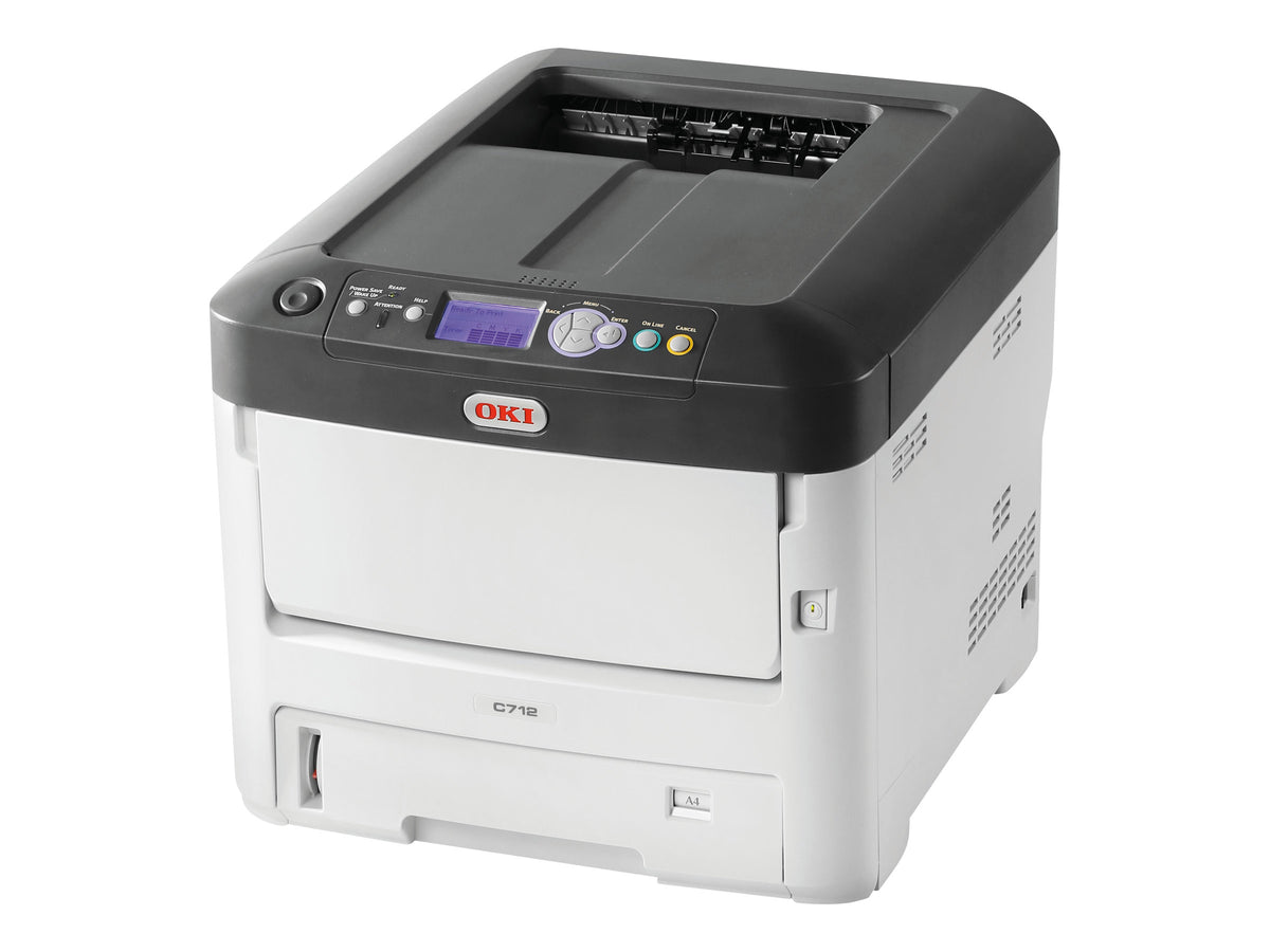 OKI C712dn Imprimante A4 Couleur - 1200 x 600 dpi - Recto Verso - LED  34 ppm (couleur) / 36 ppm (Mono)
