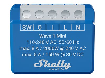 SHELLY Wave 1 Mini Smart Switch // QMSW-0A1X8EU