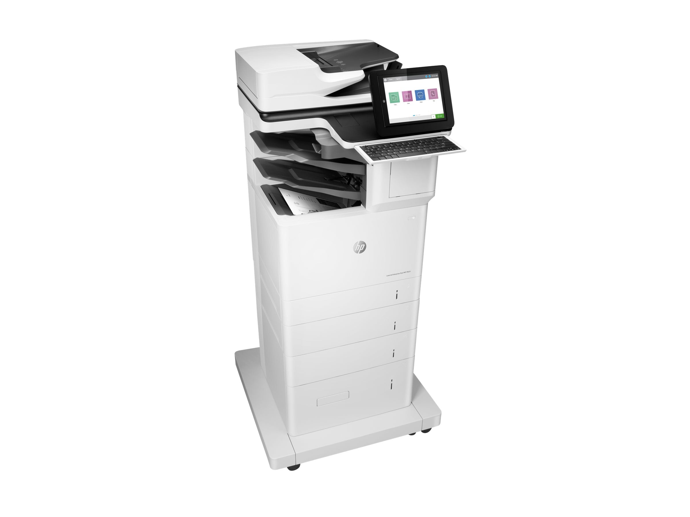 HP LaserJet Enterprise Flow MFP M635z MFP Mono laser 216x864mm A4 61ppm Print 3200sheets USB LAN